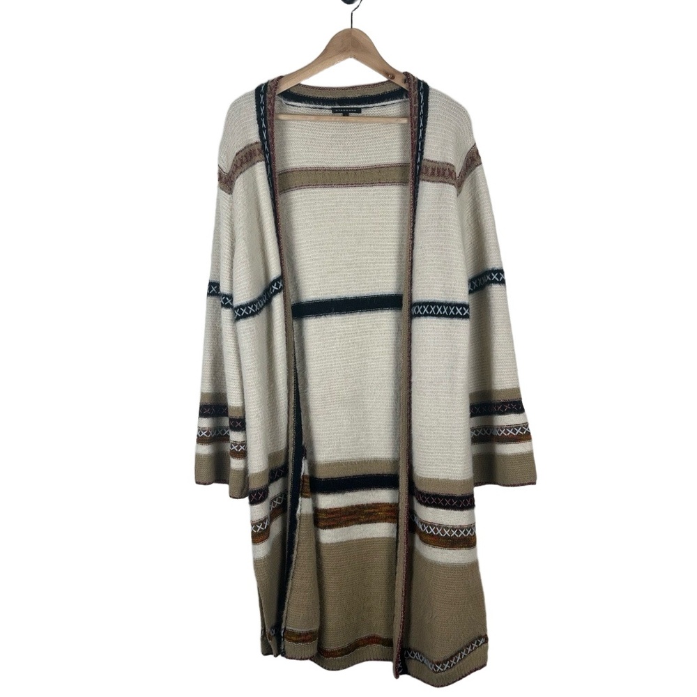 Staccato Cardigan Womens Size Large Aztec Southwestern Duster Multi-Color